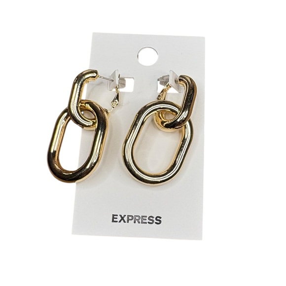 Express Jewelry - Express Gold Tone Link Earrings
